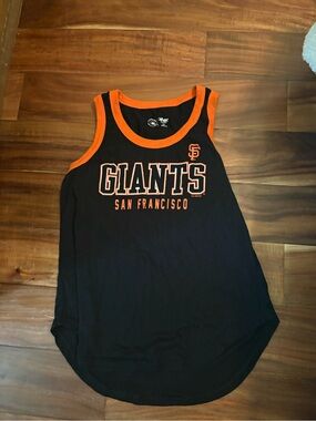 San Francisco Giants G-III 4Her Tank Dress Women’s Medium Black Orange MLB (861)